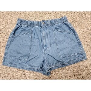 Madewell 31 Tag Pull On Paperbag Utility Denim Shorts 32x3